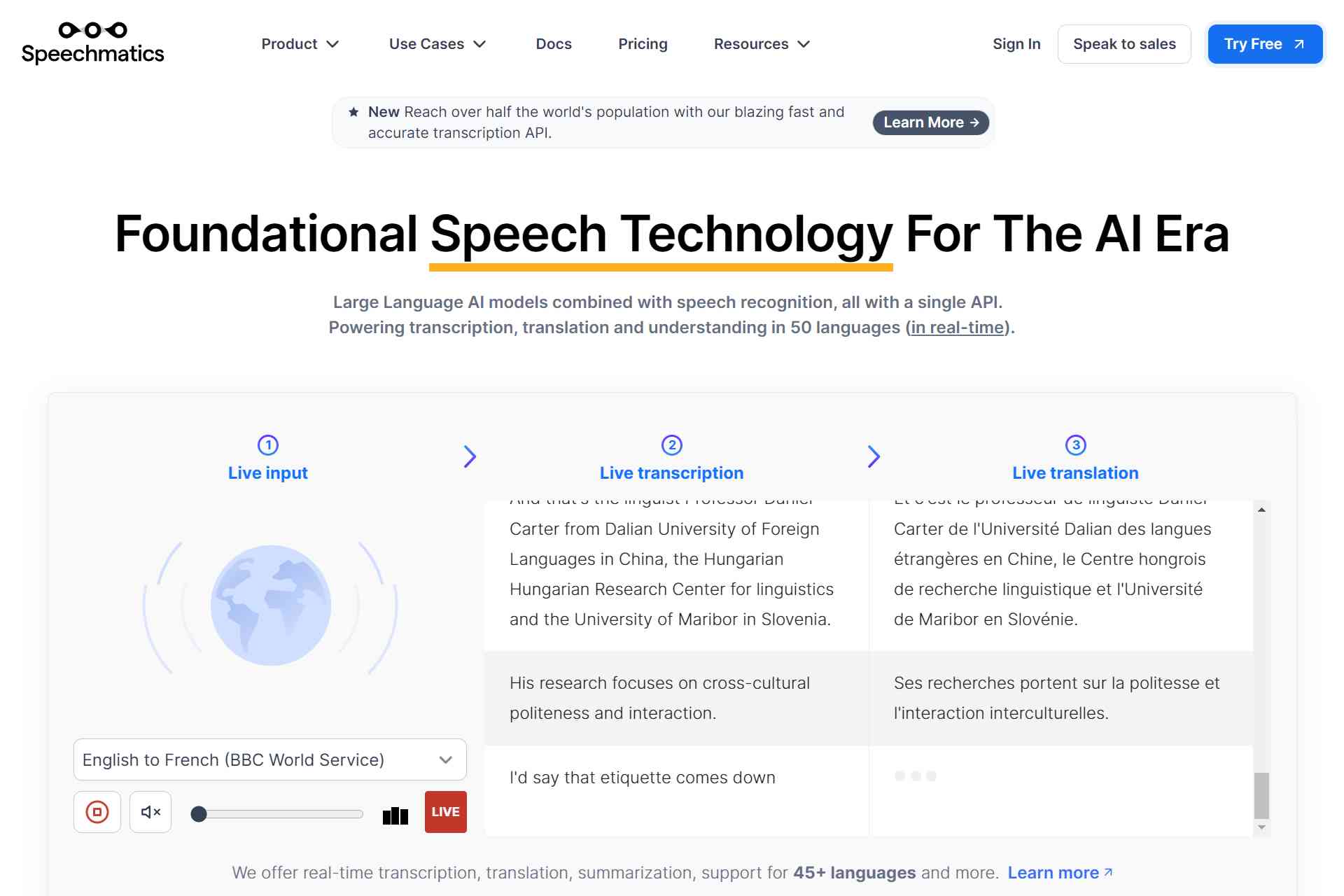 Speechmatics