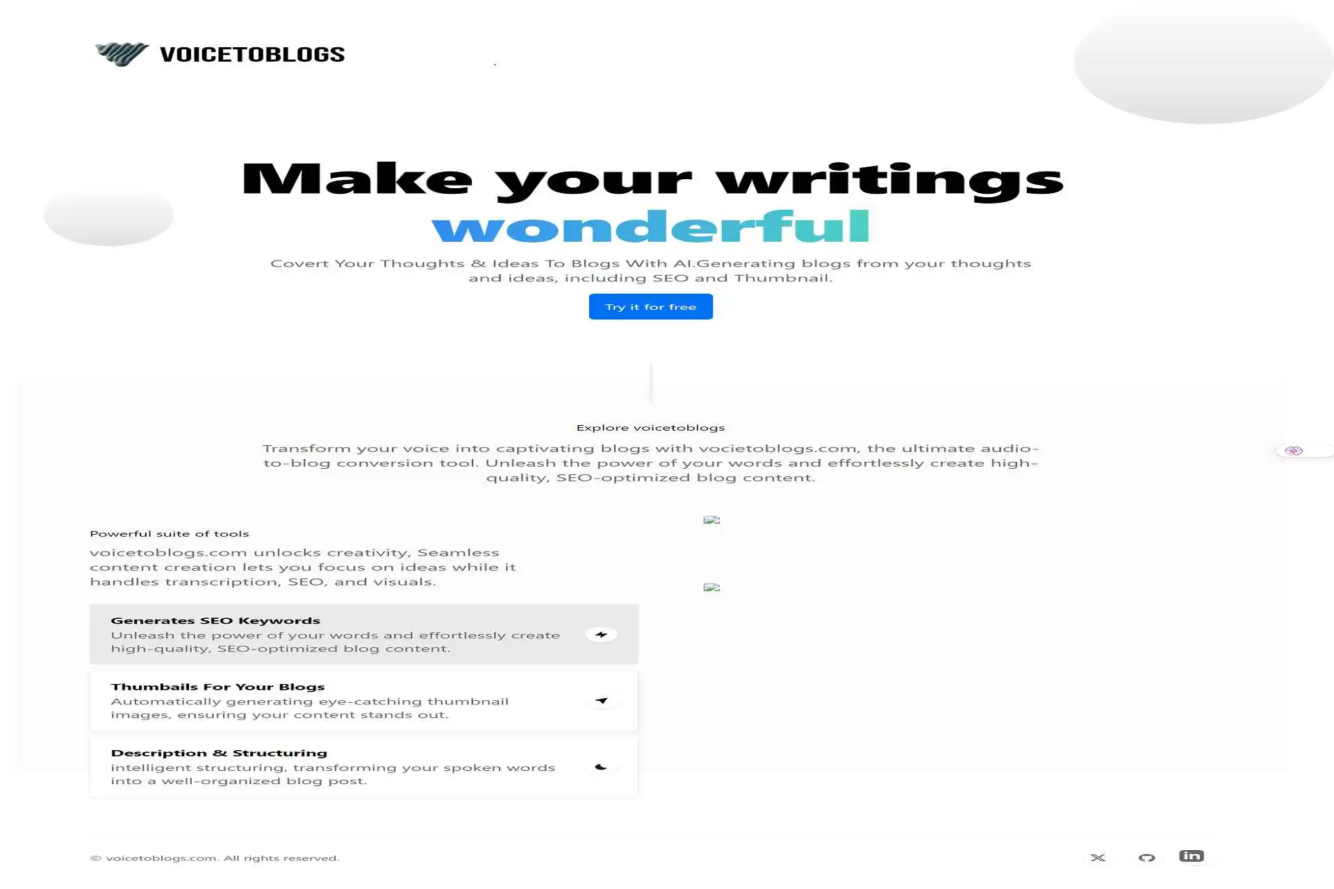 VoiceToBlogs